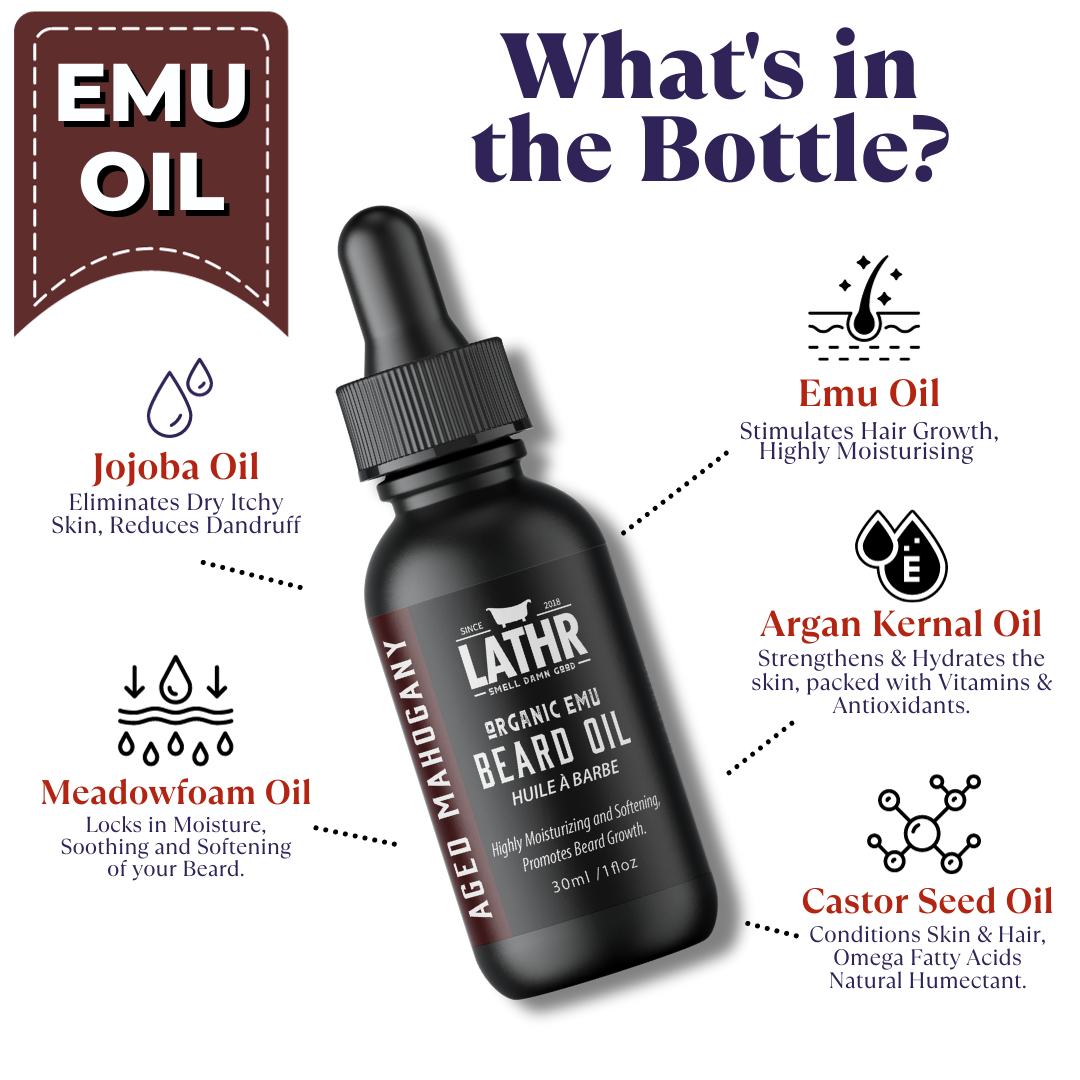 Emu Beard Oil - Barbershop LATHR