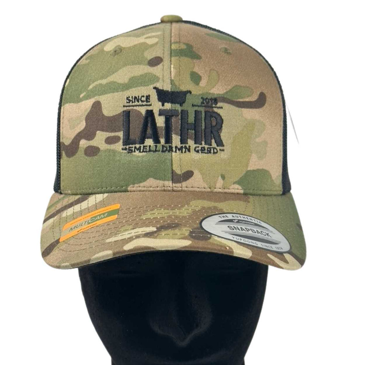 Multicam Camo Army Snap Back Hat LATHR