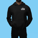 Hooded Sweatshirt Black 50/50 LATHR