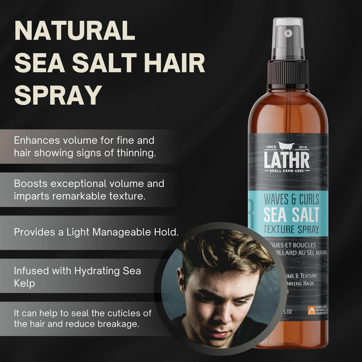 Natural Sea Salt Spray LATHR