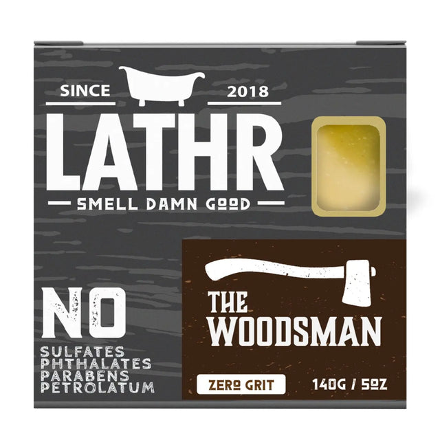 The Woodsman Soap Bar LATHR